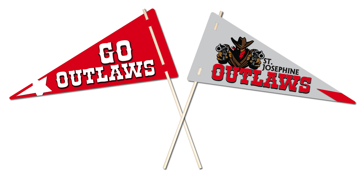 Flexible Plastic Pennant - UV-Coated (1S) - 7x16 - 10 pt. 1