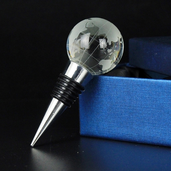 World Globe Wine Bottle Stopper 5