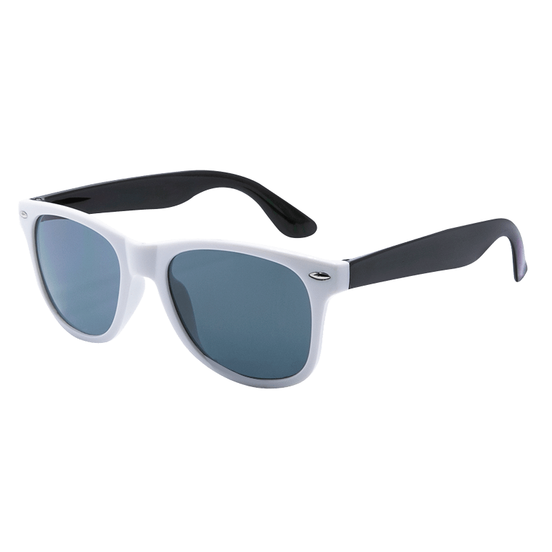 Custom White Frame Plastic Sunglasses 17