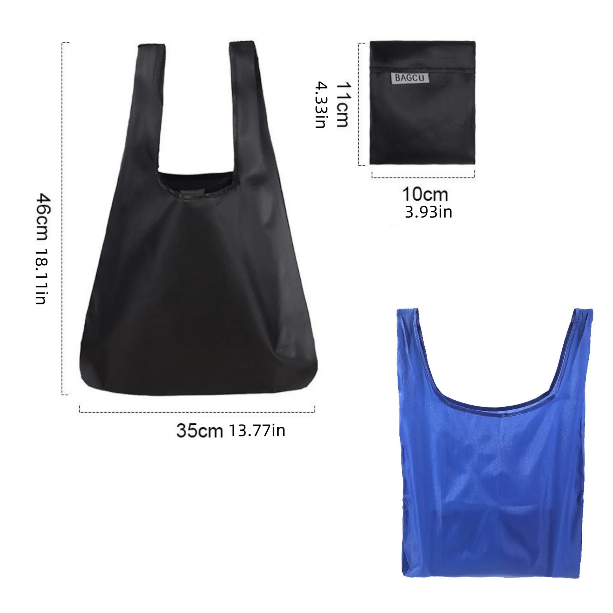 Customized portable folding shopping bag, custom tote bag with logo imprint 1