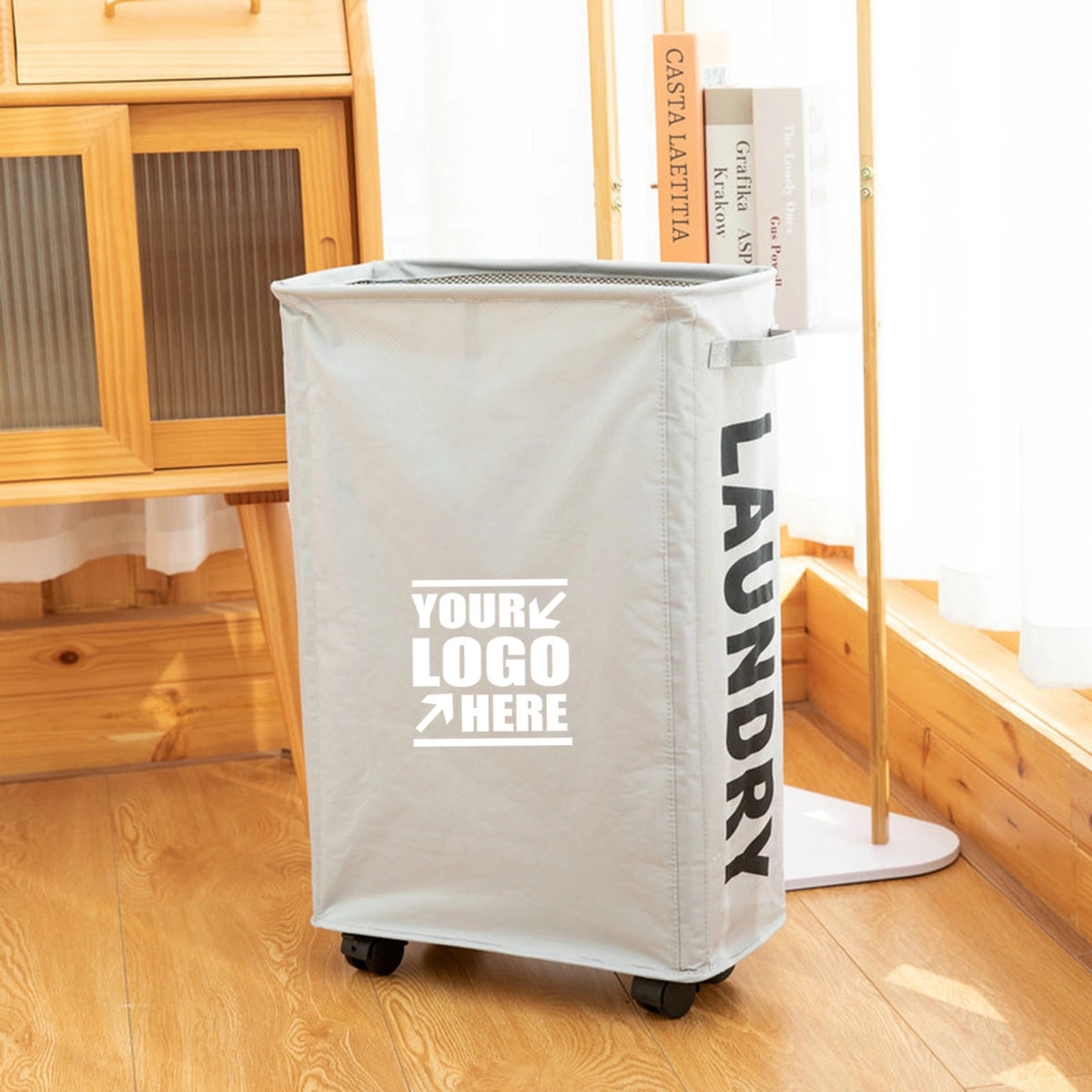 Rolling Slim Laundry Basket 6