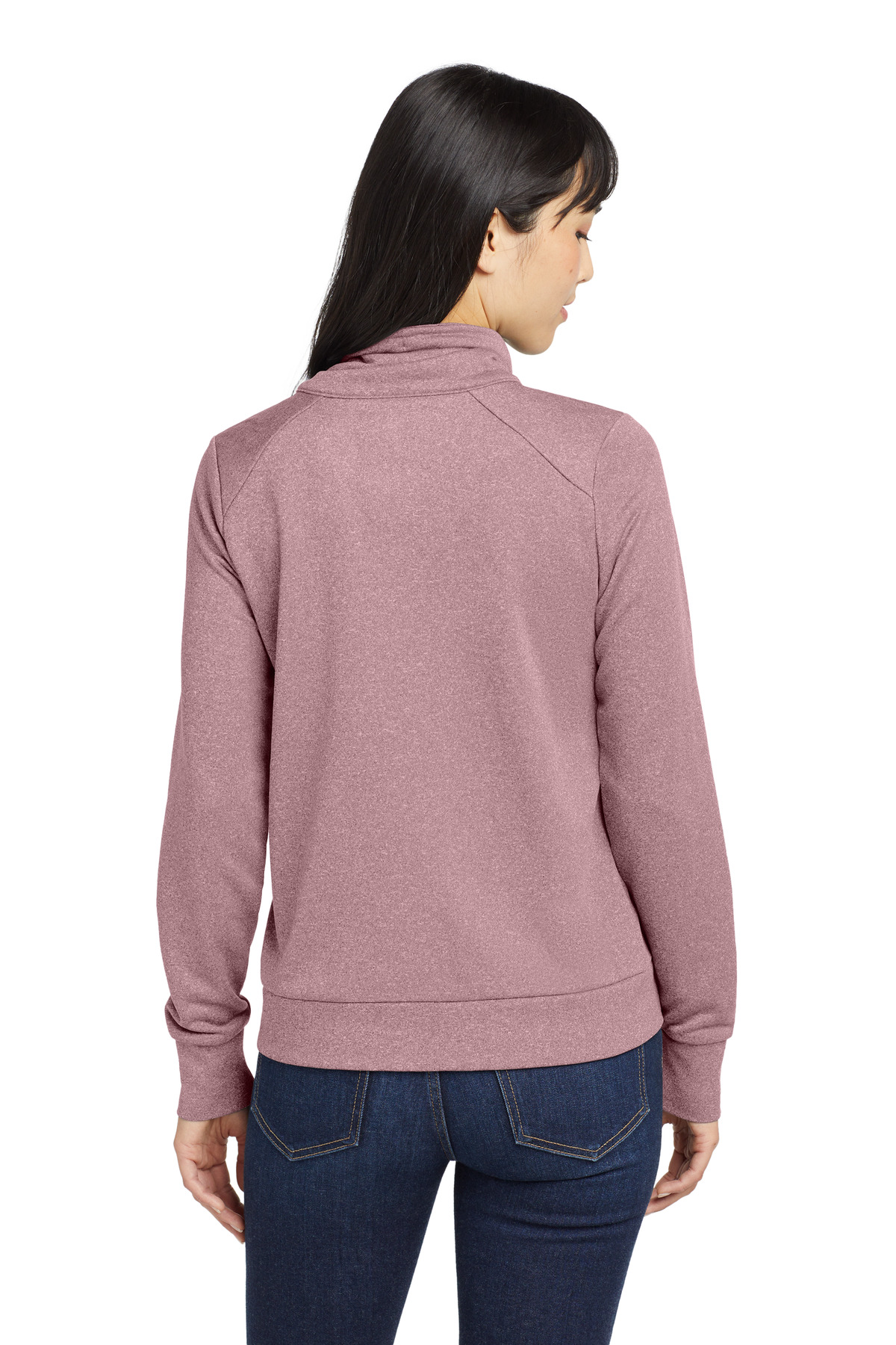 New Era Women's Performance Terry Full-Zip Cowl LNEA530 4
