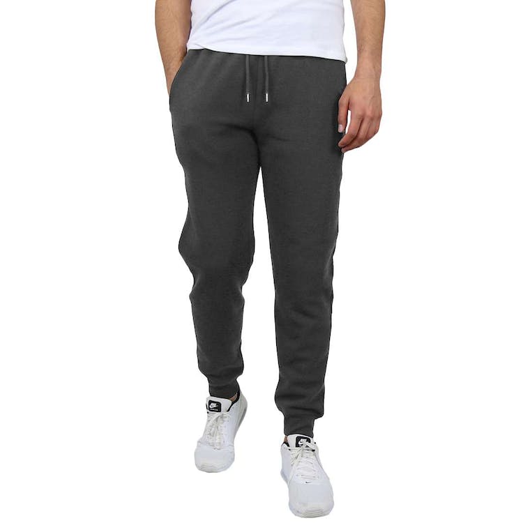 Men's Heavyweight Fleece Joggers - Charcoal S-2X Pockets 2