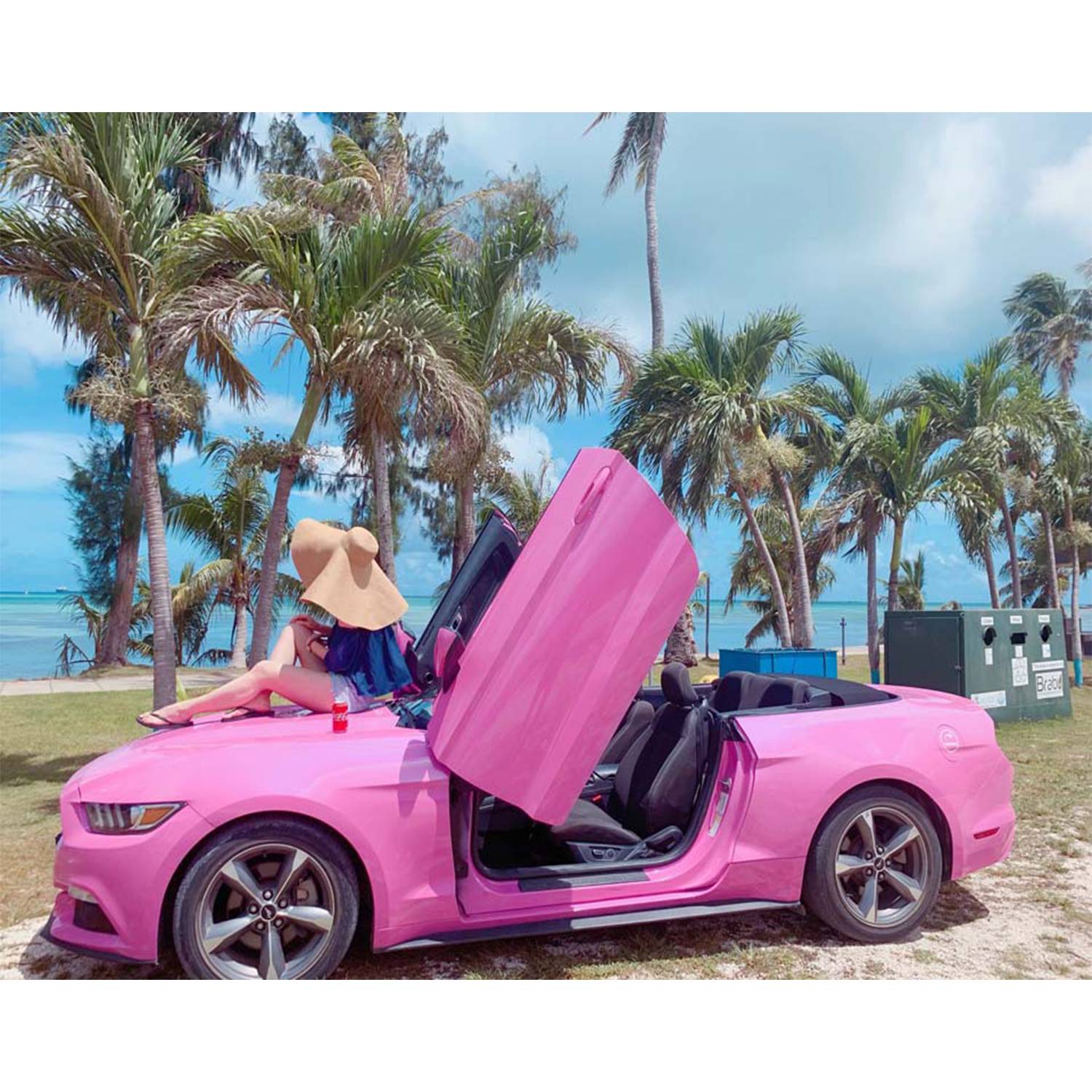 Women's straw hat with sunscreen for beach tourism 8