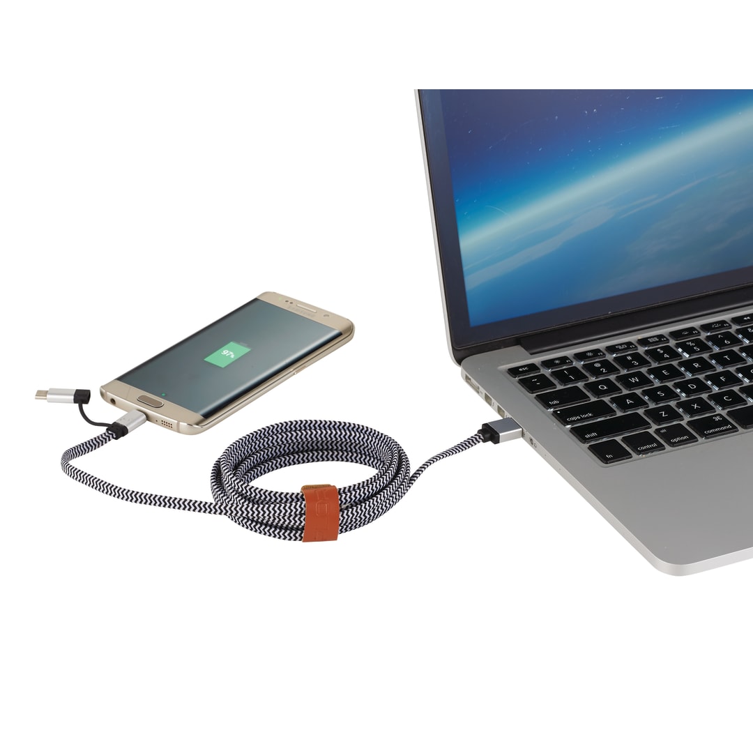 Paramount 3-in-1 Fabric Charging Cable 4