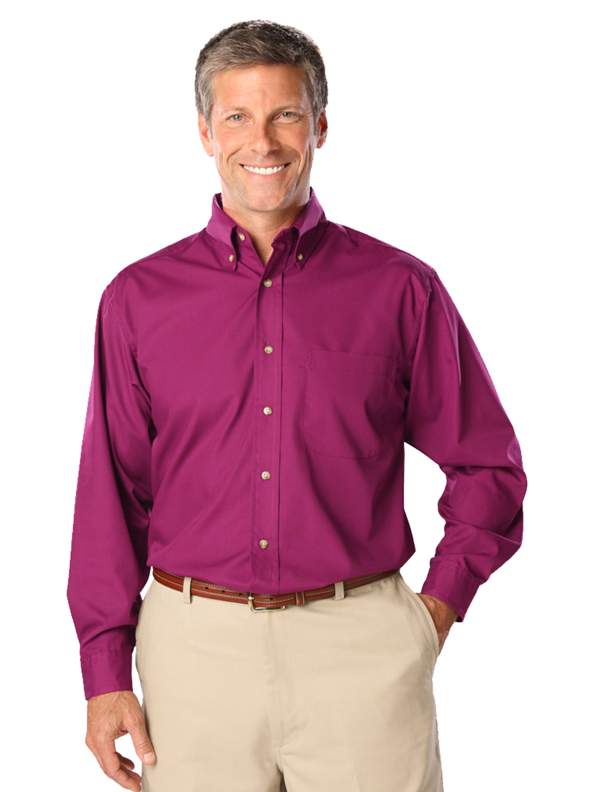Blue Generation - Men's 1-Pocket Superblend Poplin Shirt 79