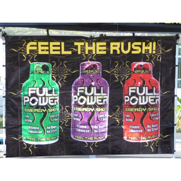 10x10 Tent Back Wall Single Sided Full Color 1