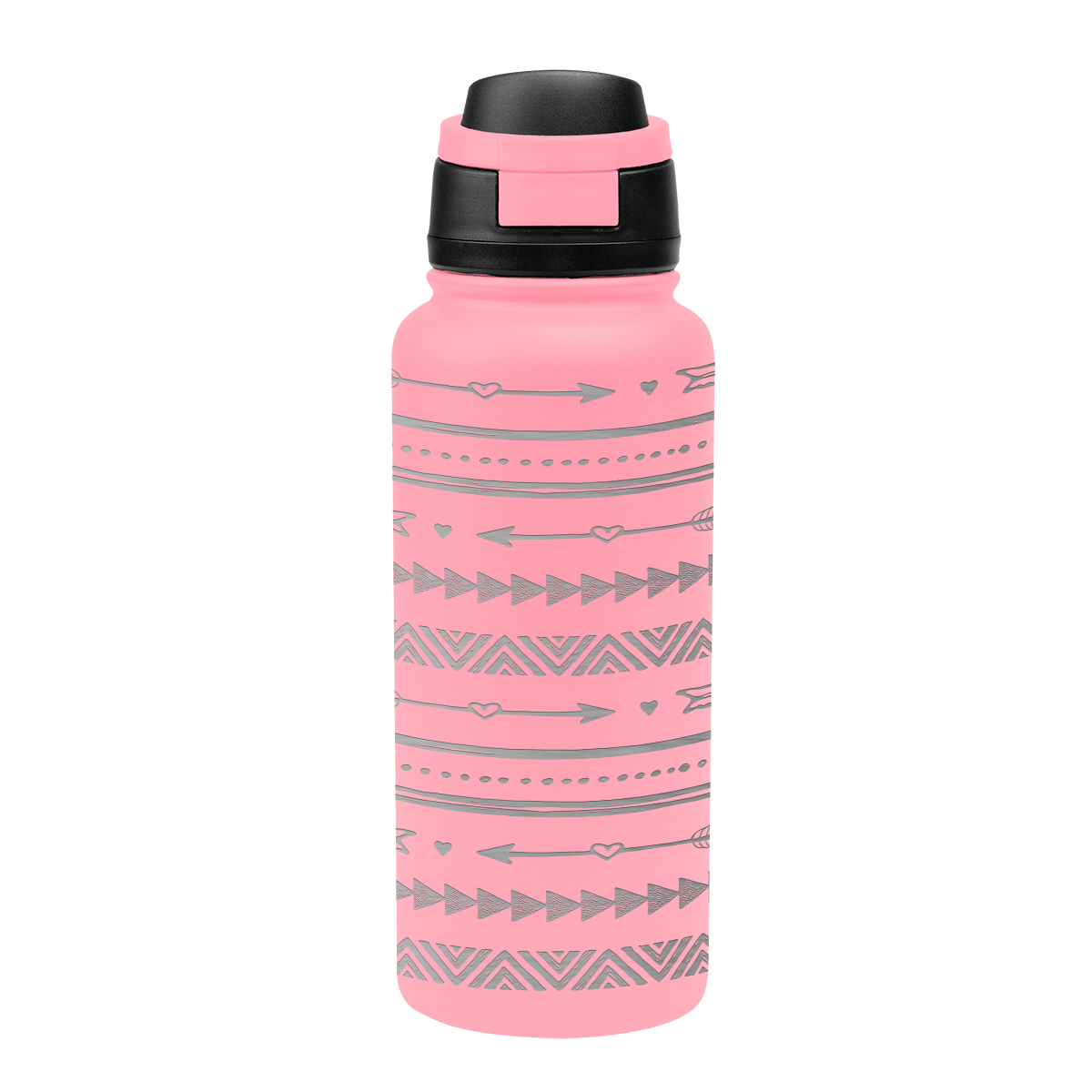 32 Oz. Full Laser Pop Sip Recycled Stainless Steel Bottle, custom water bottle with logo imprint 1