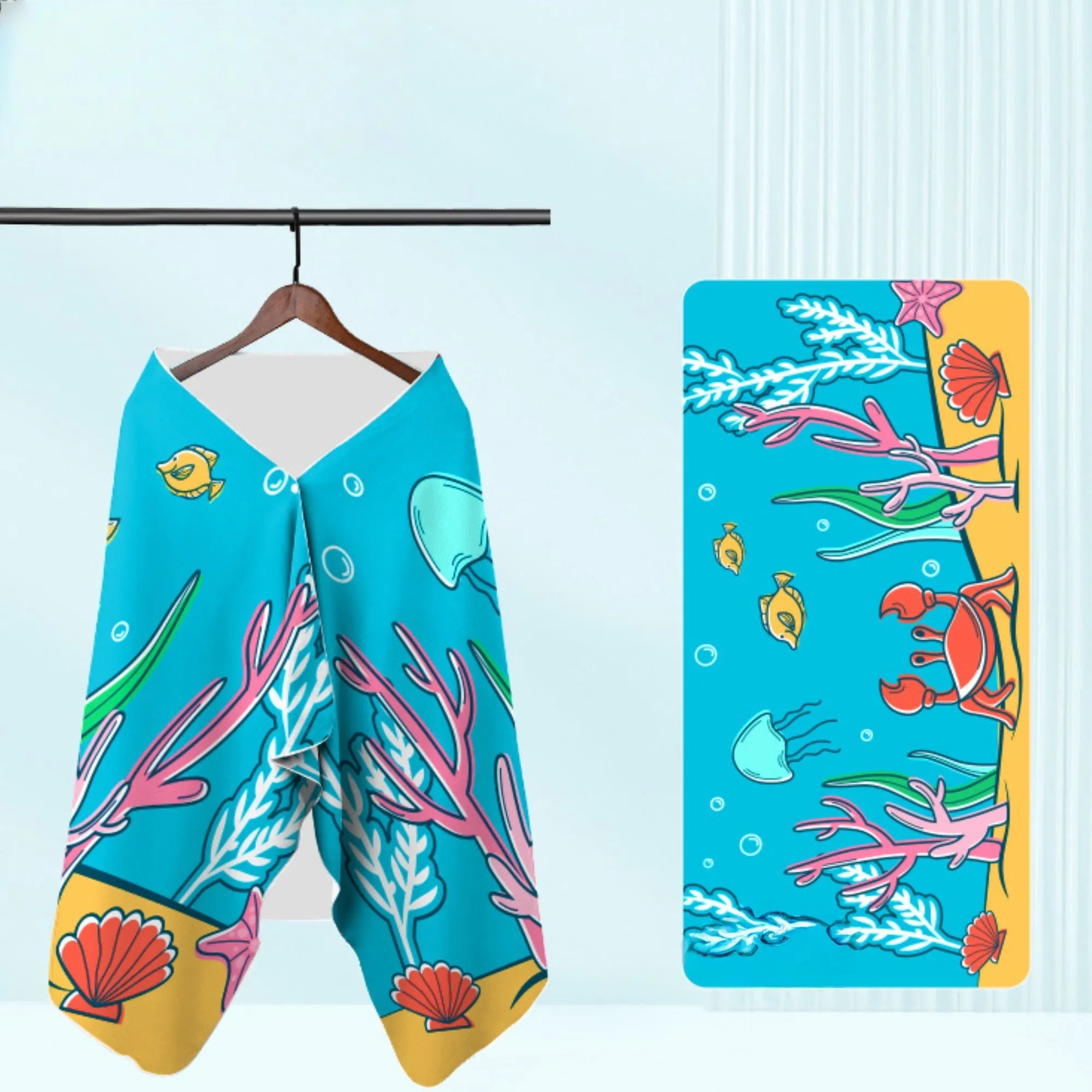 60" x 30" Microfiber Quick Drying Beach Towel For Swimming 2
