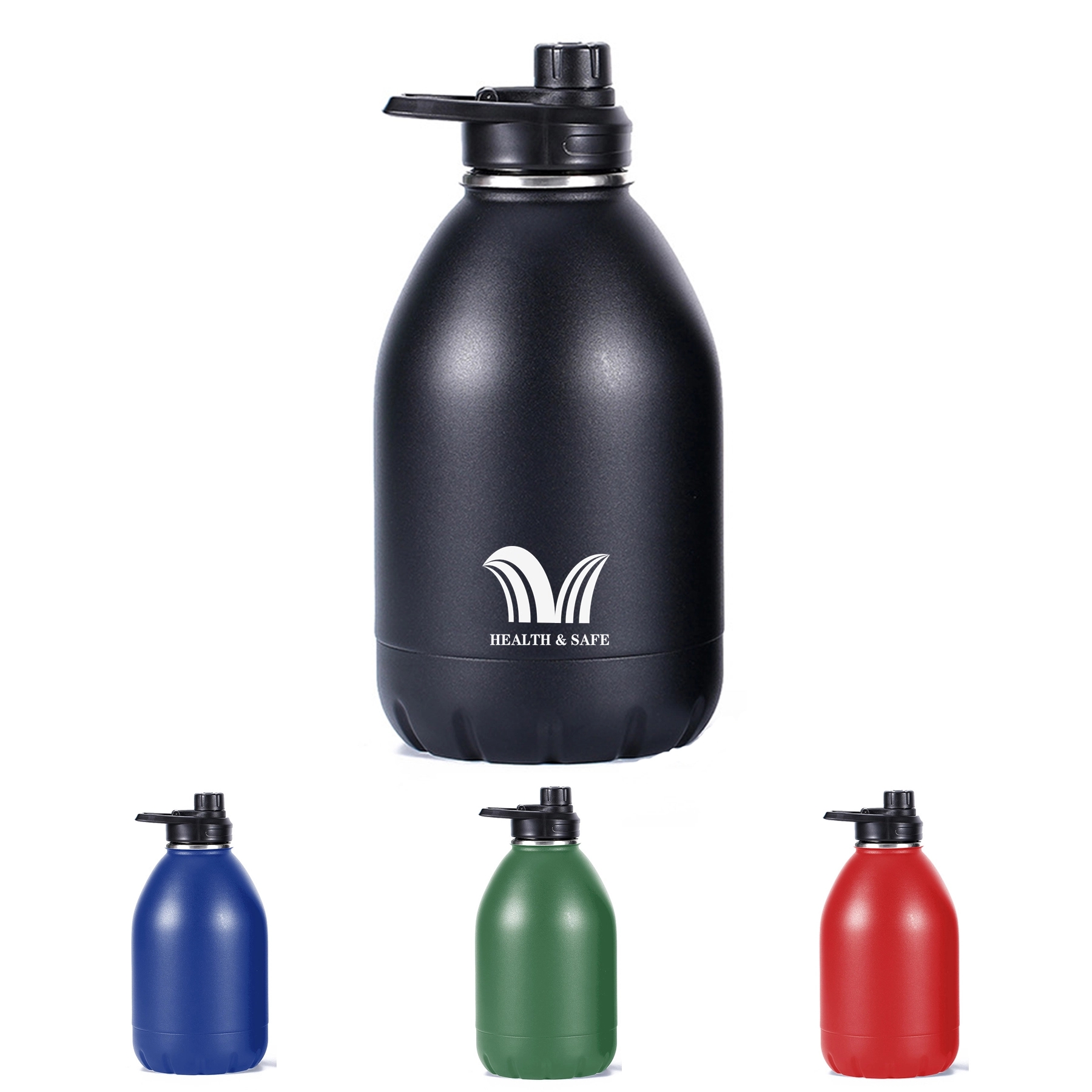 64 OZ Vacuum Insulated Stainless Steel Water Bottle, custom water bottle with logo imprint 2