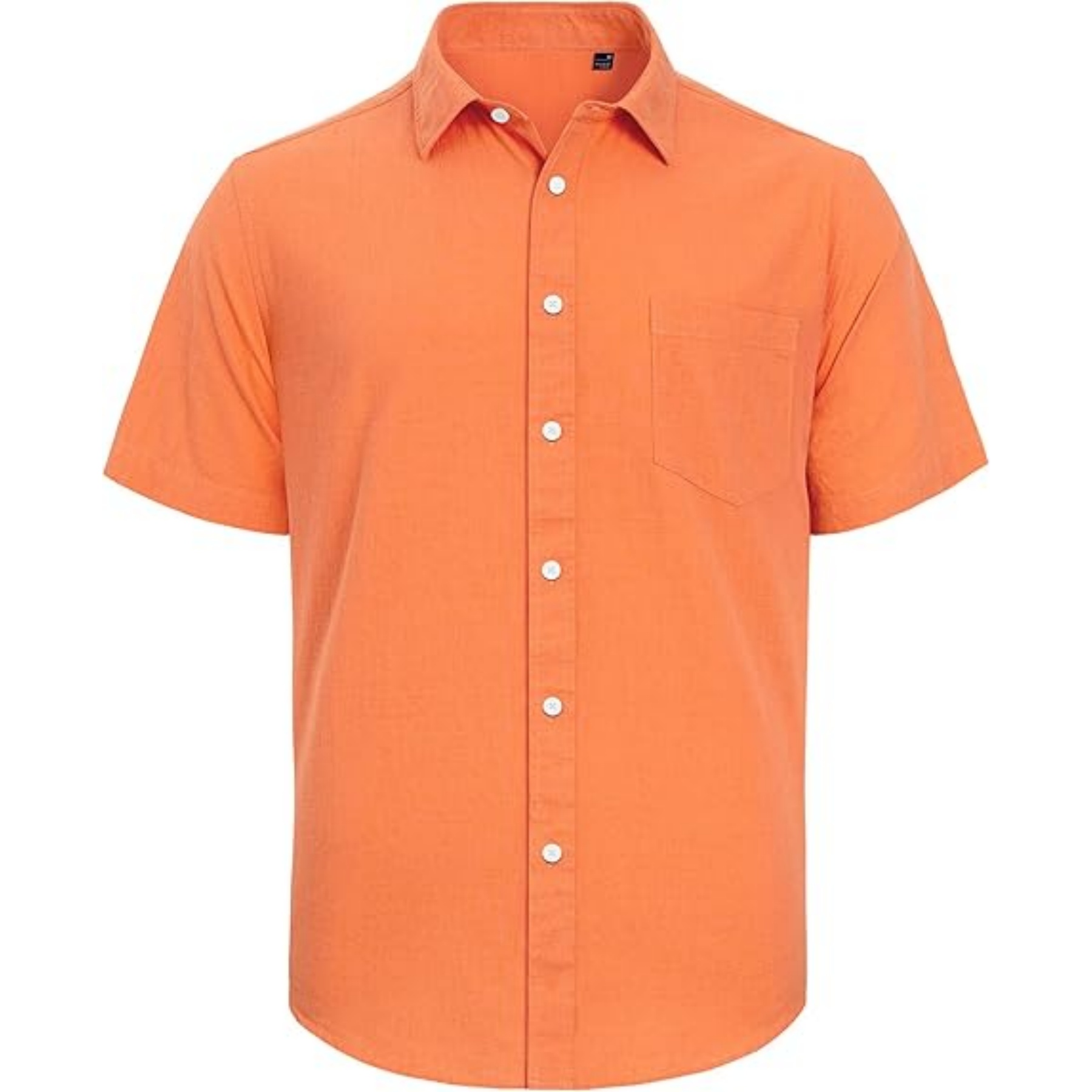 Men's Cotton Linen Short Sleeve Shirt 9
