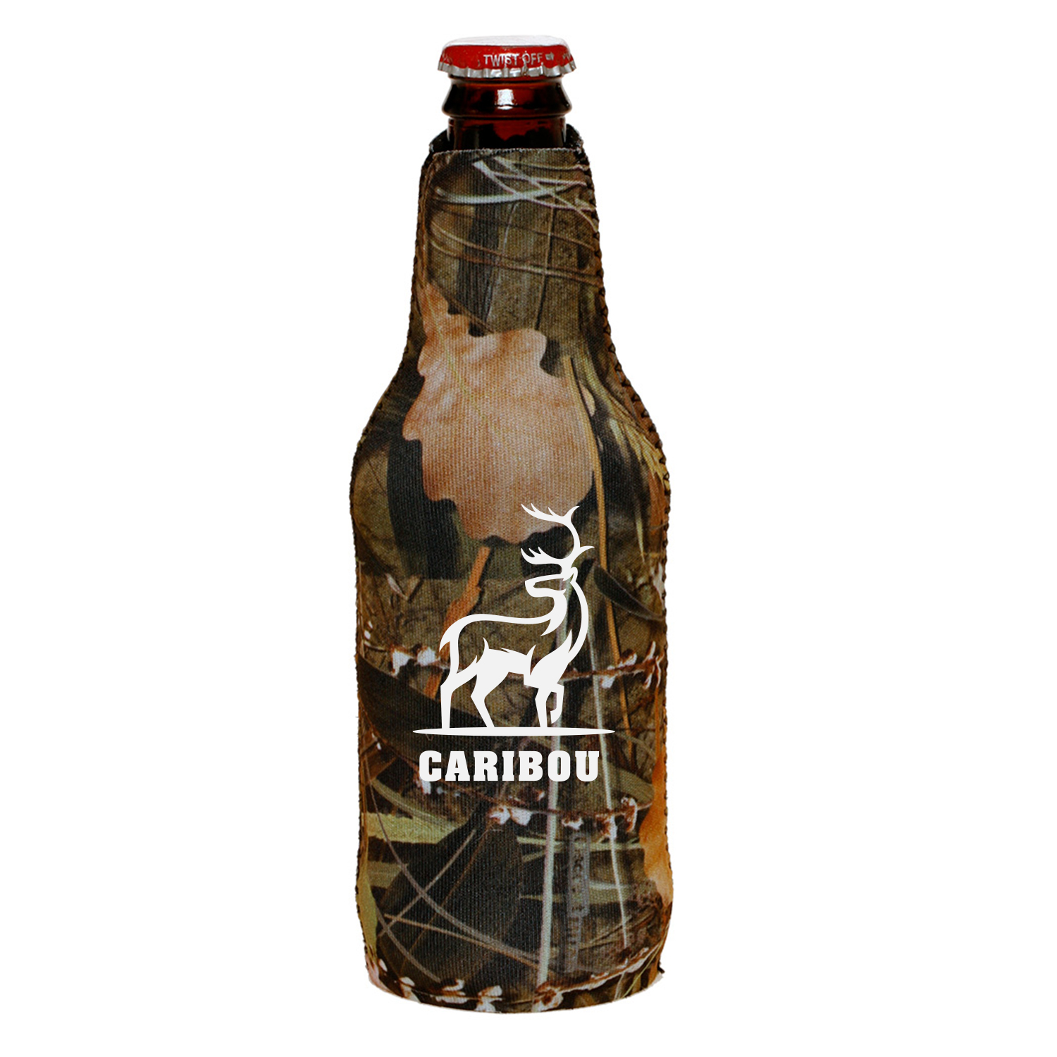 Neoprene Zipper Beer Bottle Cooler (1 Color Imprint) 5