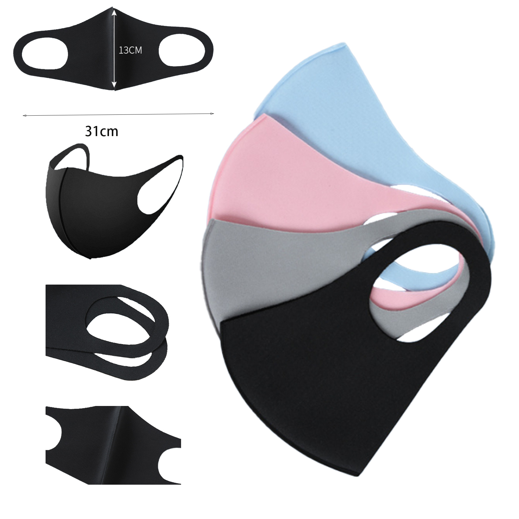 Single-layer Dustproof And Washable Mask 1