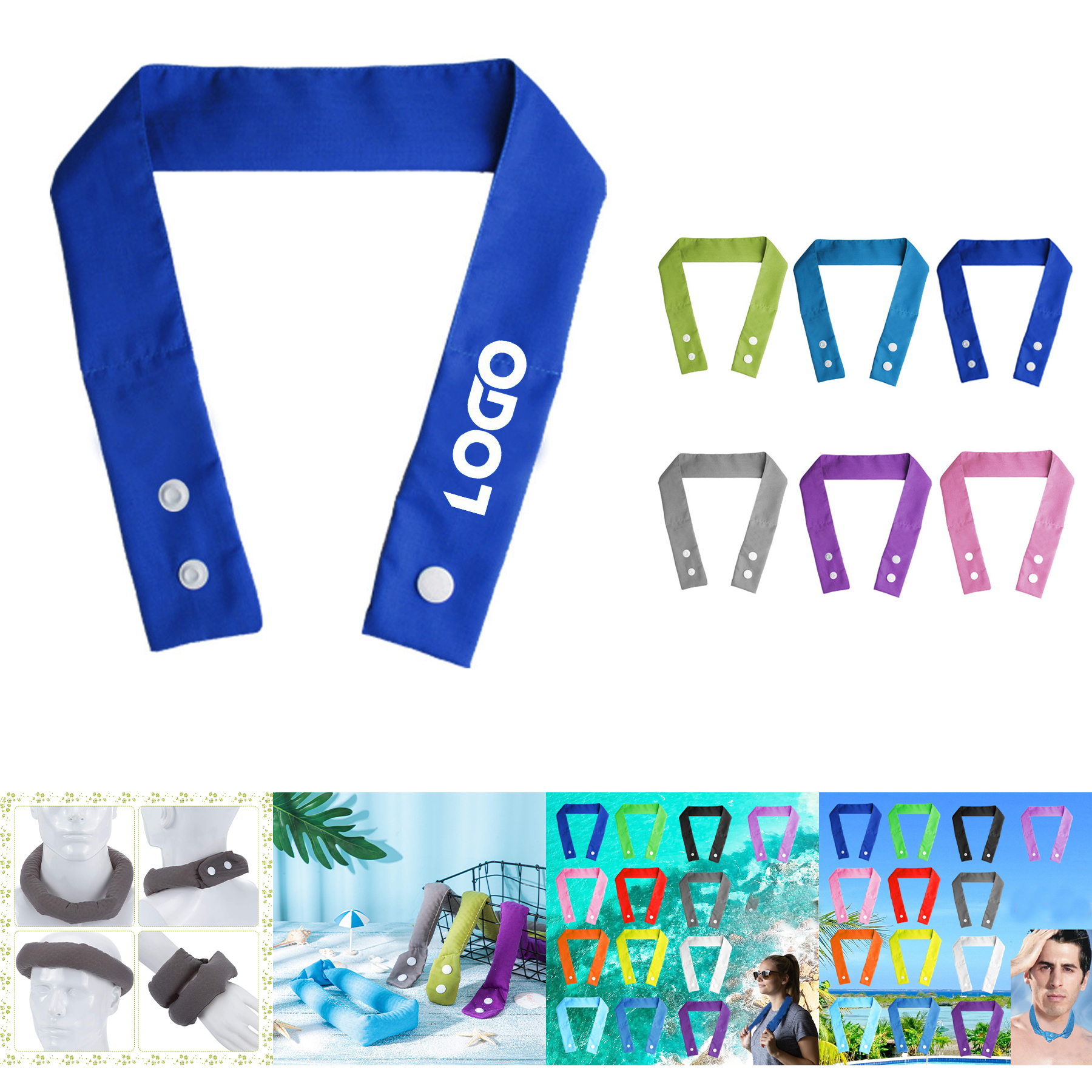 Full Color Cooling Neck Wrap With Buckle 2