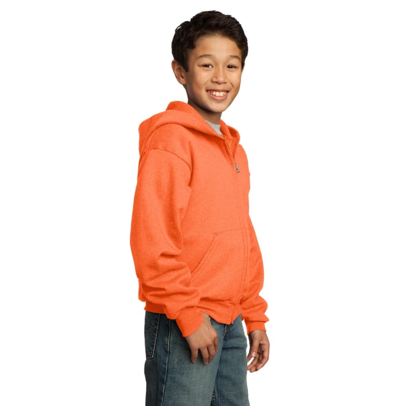 Port & Company - Youth Core Fleece Full-Zip Hooded Sweatshirt. 38