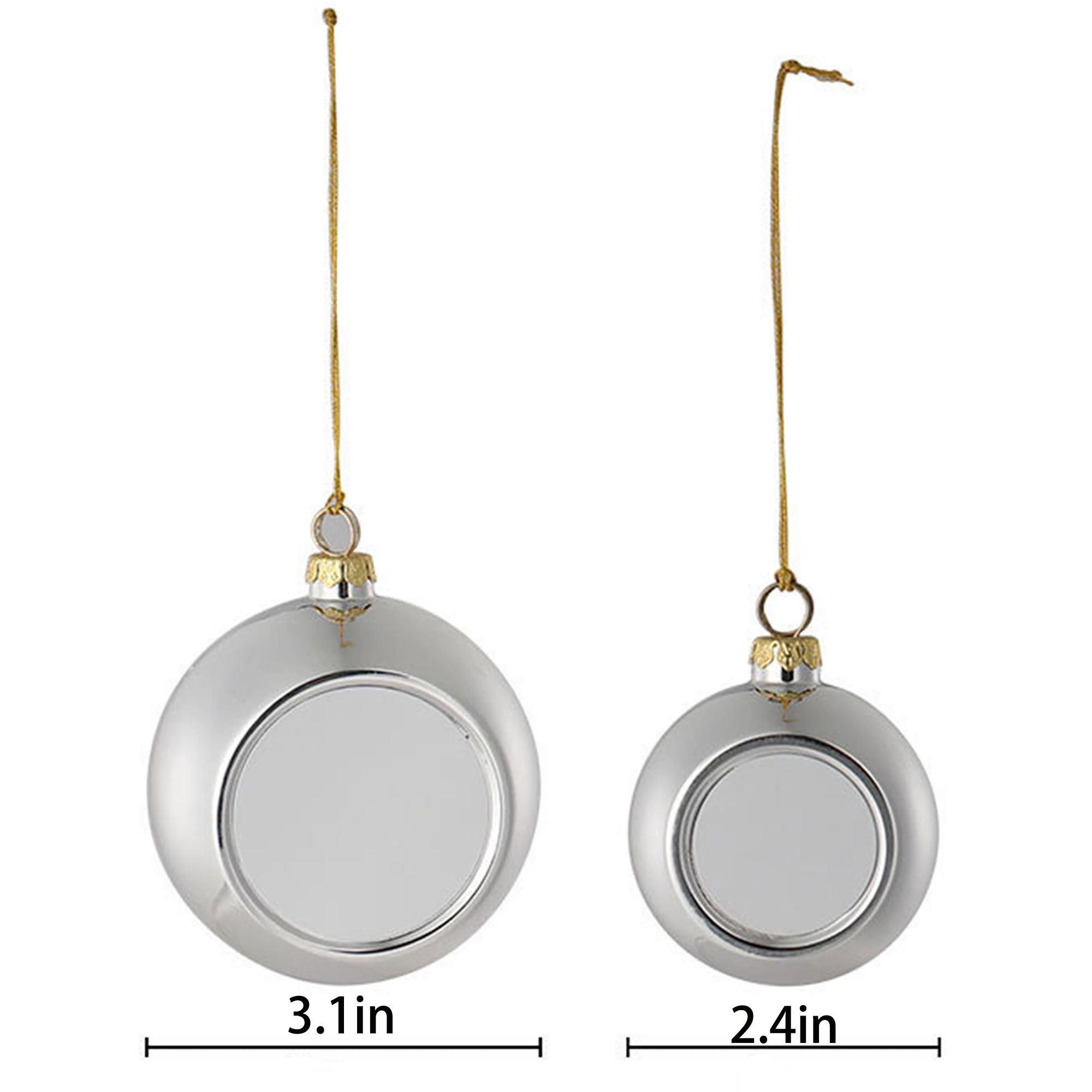 Shatter-Resistant Holiday Ornament Ball with Custom Insert 1