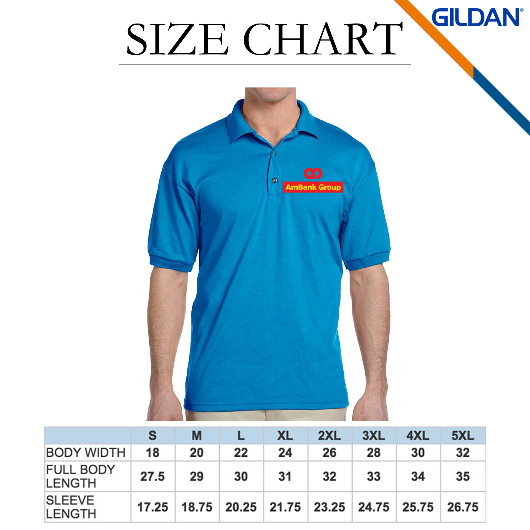Gildan® 5.6oz 50/50 Cotton/Polyester Polo Shirts 4