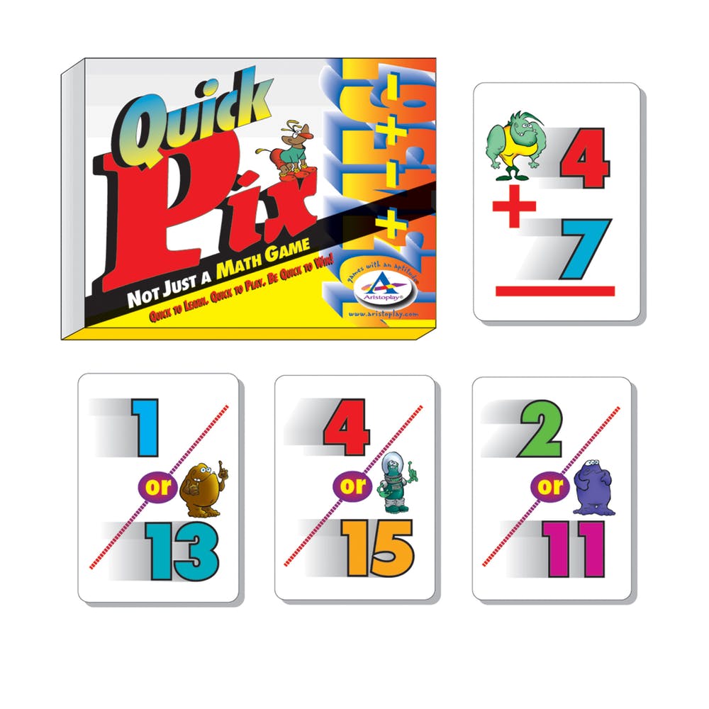 Quick Pix Math Version - 3-12 Players Ages 8+ 2