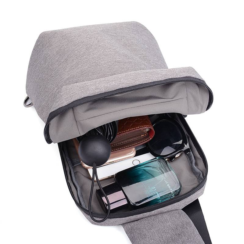 Men and women leisure simple casual chest bag backpack 6