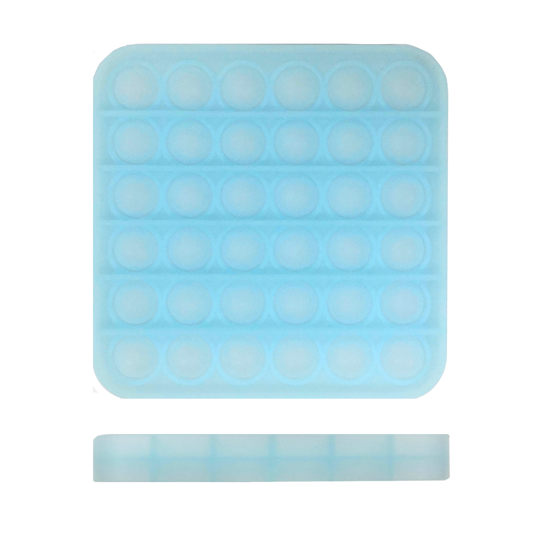 Luminous Square Push Pop Bubble 2