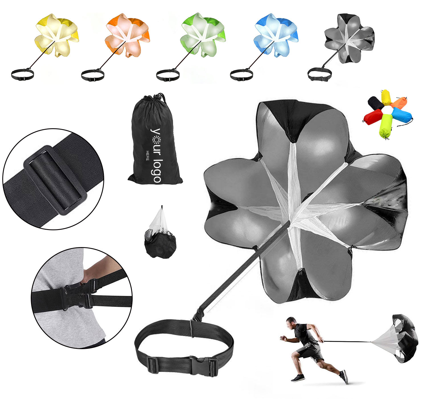 Acceleration Sprint Training Resistance Parachute 2