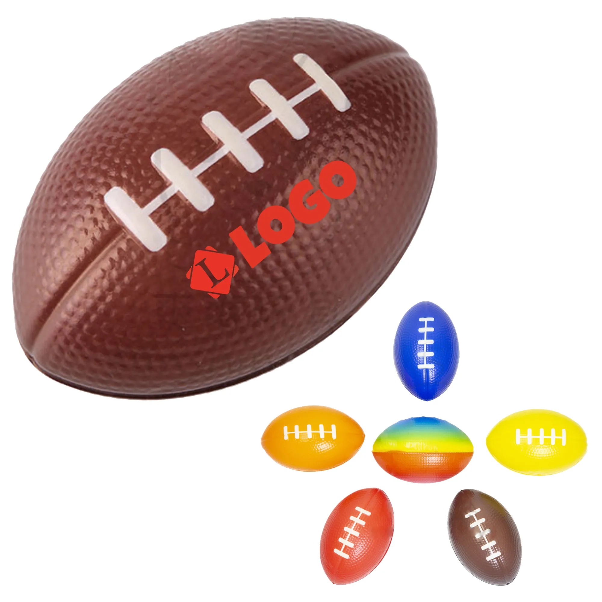 PU Decompression Sponge Stress Relief Mini Rugby Ball 1
