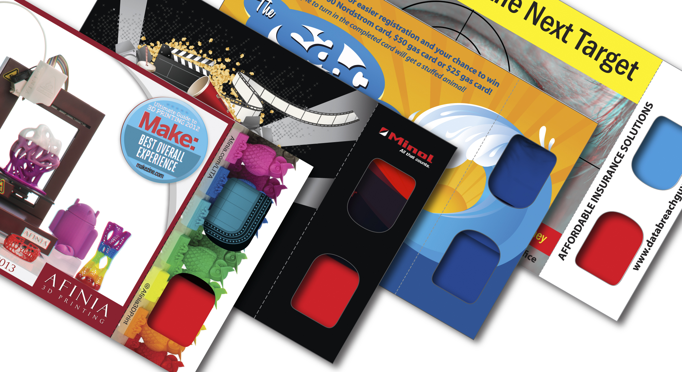 3D Greets Postcards - Red/Cyan Lenses - Custom Imprint 6