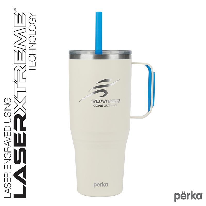 Perka® Portofino 36 oz. Double Wall Recycled Stainless Steel Travel Mug 28