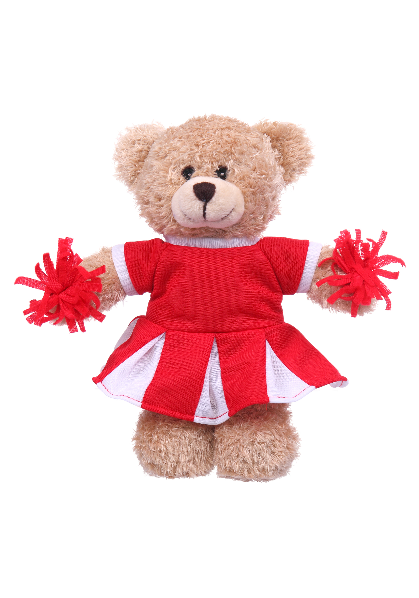 Soft Plush Tan Bear in Cheerleader Outfit 3