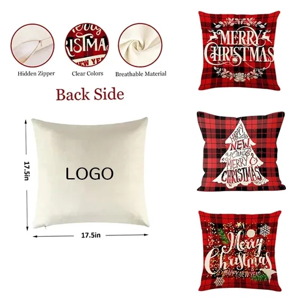 Square Linen Pillowcase - Natural Flax Cushion Cover 5