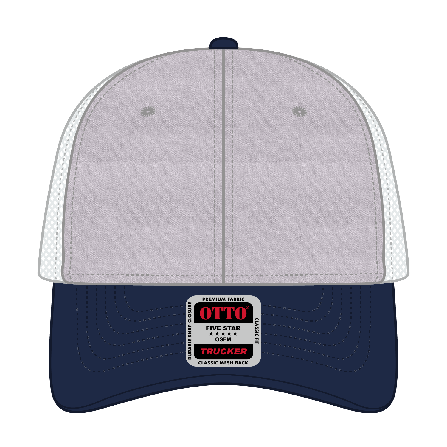 OTTO CAP® 6 Panel Low Profile Mesh Back Trucker Hat 213