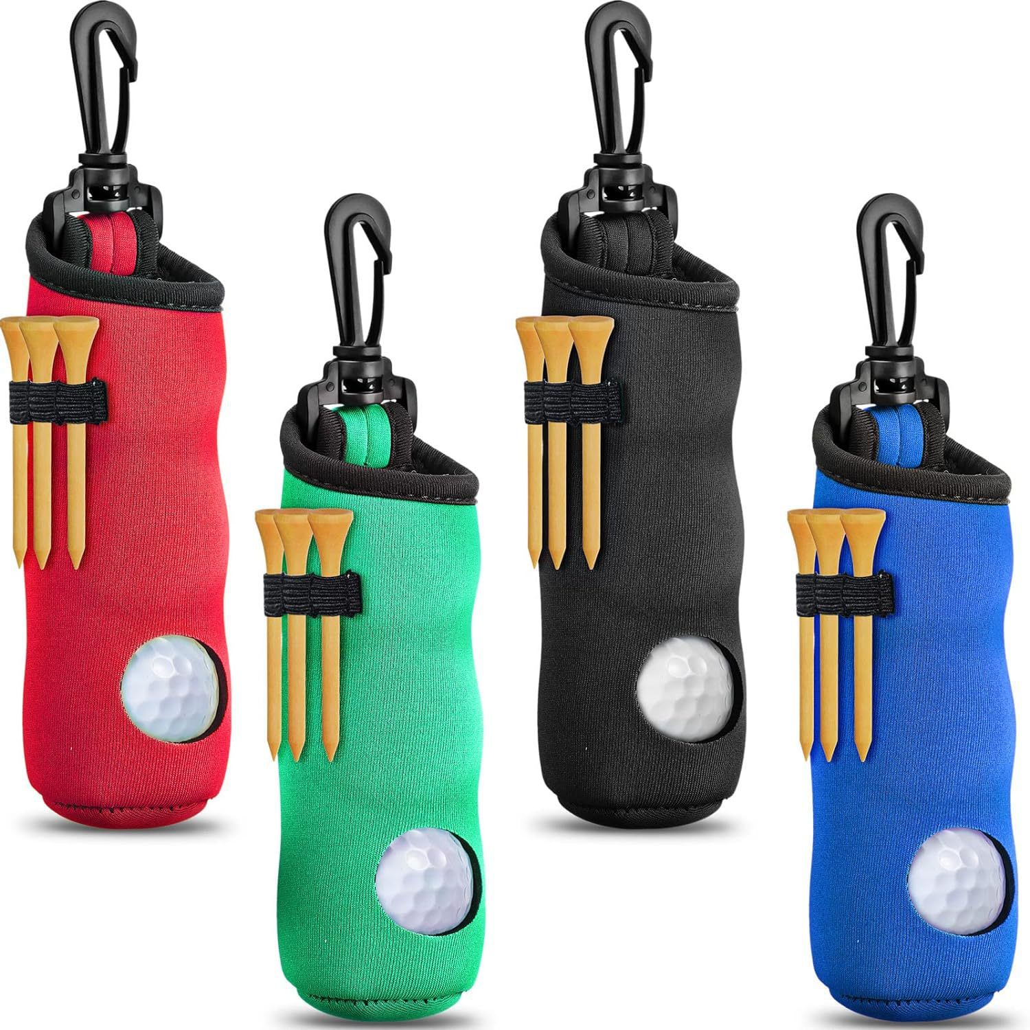 Neoprene Golf Ball Pouch Ball & Tee Holder 3