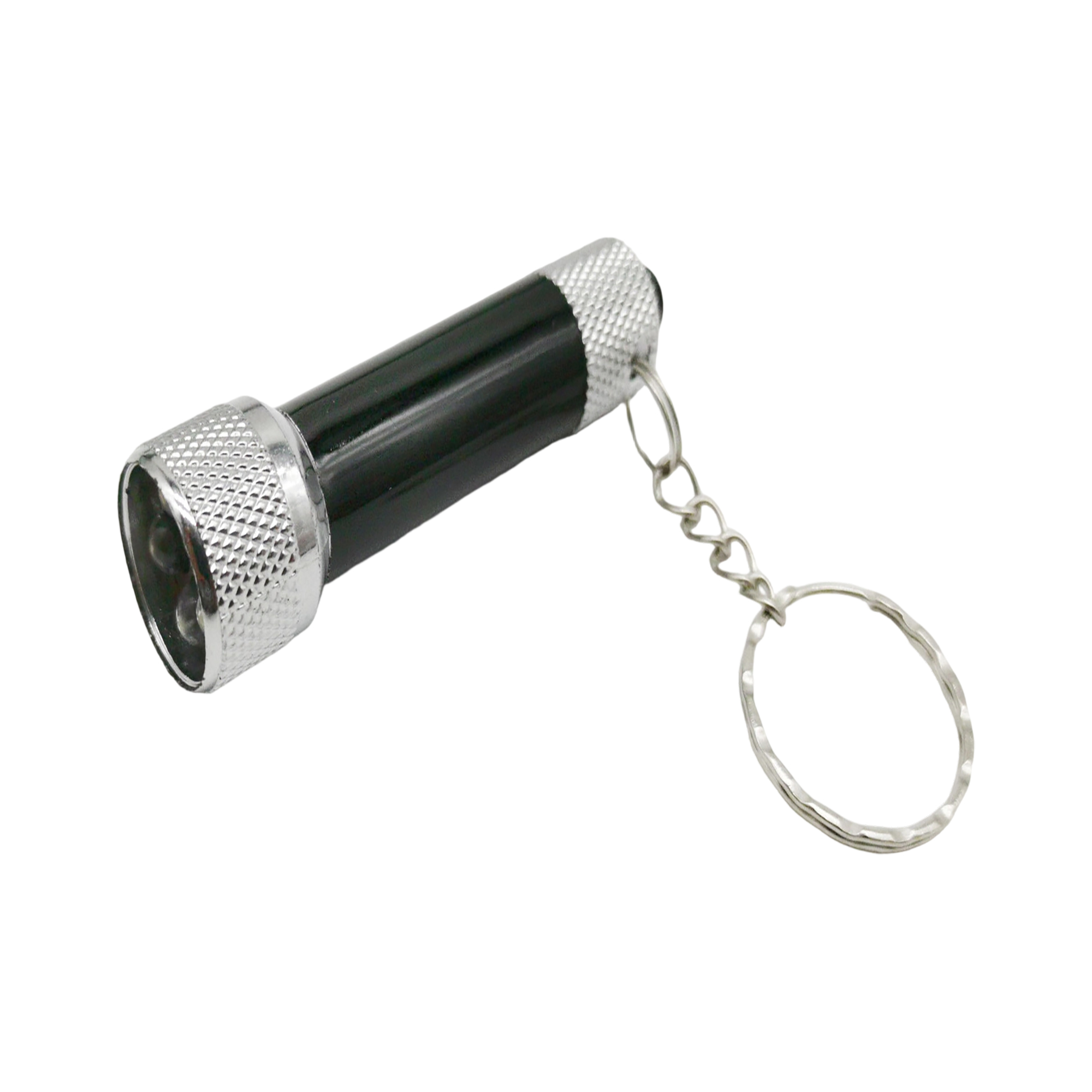 Aluminum Mini Flashlight With Three Led And Swivel Chain 2.7" By 0.7" 2