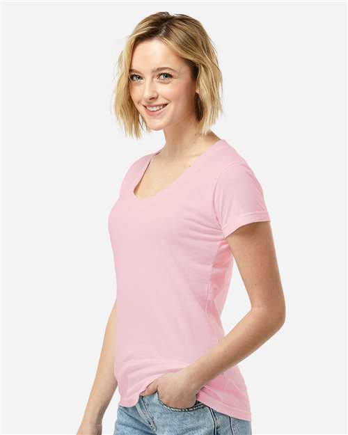 Women's Fine Jersey V-Neck T-Shirt - 214 63