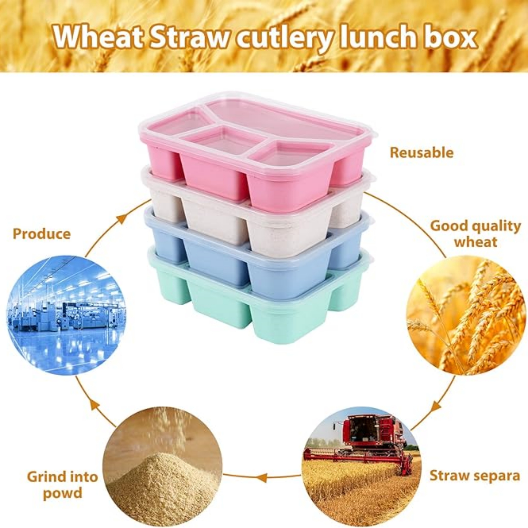 5-Compartments Lunch Box 6