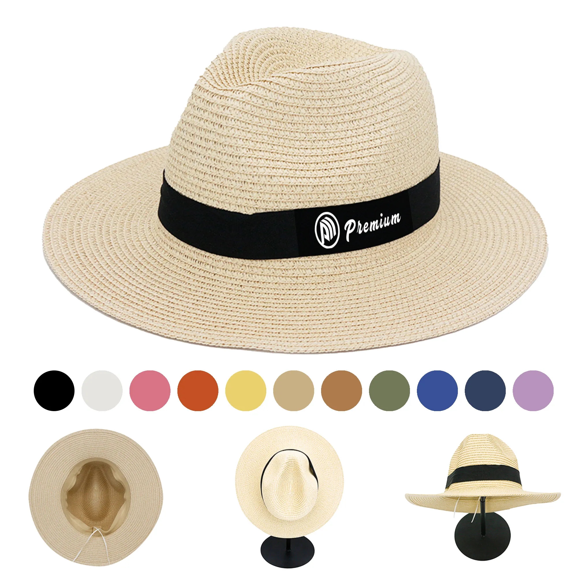 Panama Straw Wide Brim Hat Beach 18