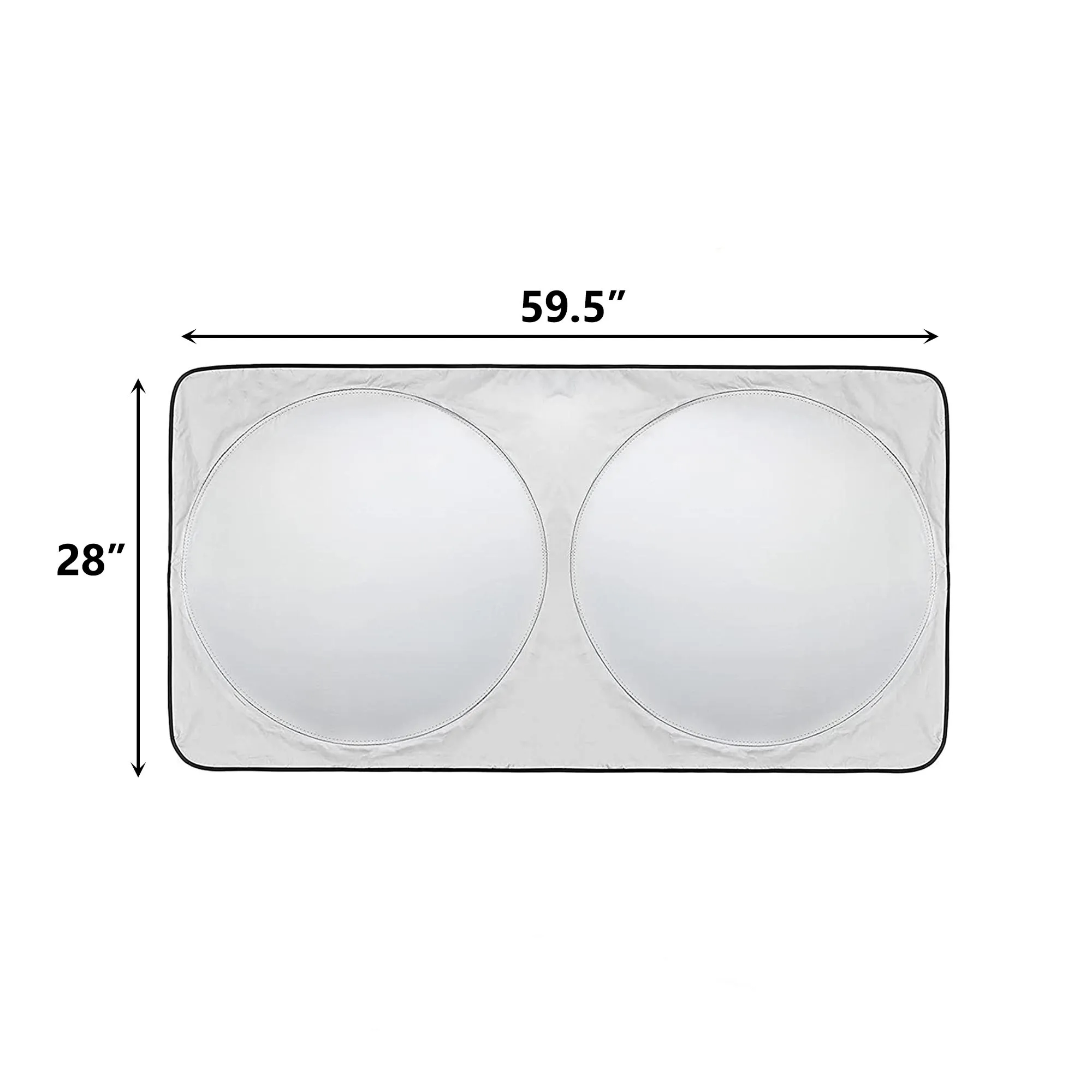 MOQ20 Sun Fold Car Shade With Bag 4