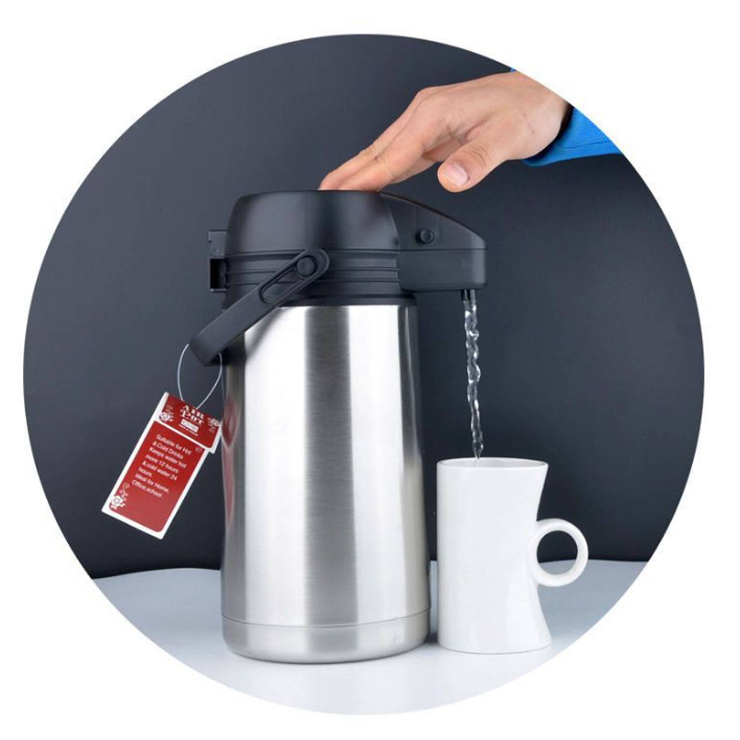 67OZ Stainless Steel Insulated Thermos Straw and Locking Lid 5