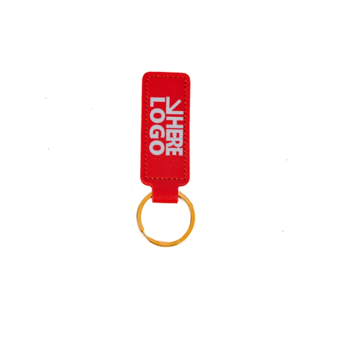 Full Color PU Leather Keychain 2
