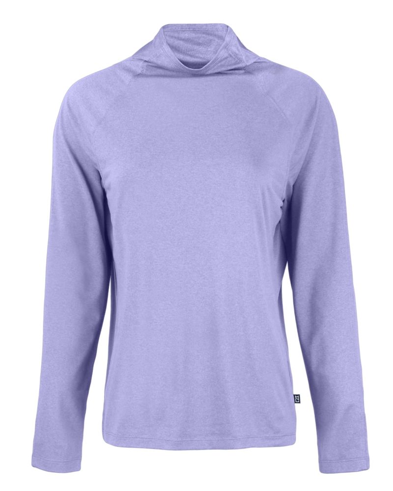 Cutter & Buck Coastline Recycled Double Peached Womens Funnel Neck Pullover 56