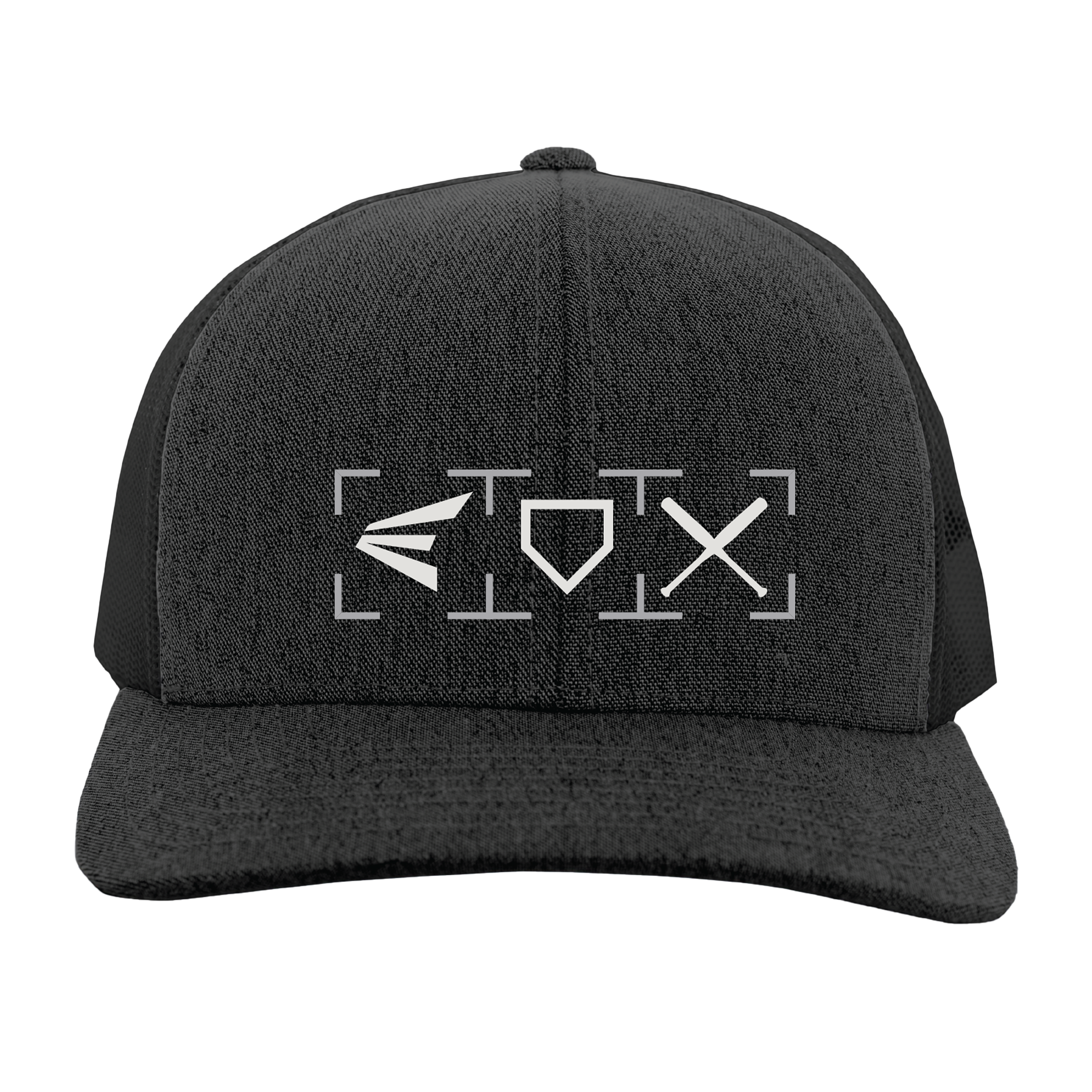 Easton | Logo'd Premium Flex Fit Embroidered Cap | Snapback |Black/White 2