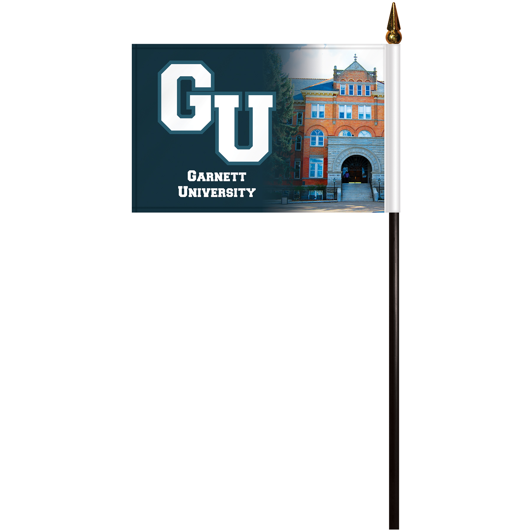 4" x 6" Stick Flag with Plastic Liner 2