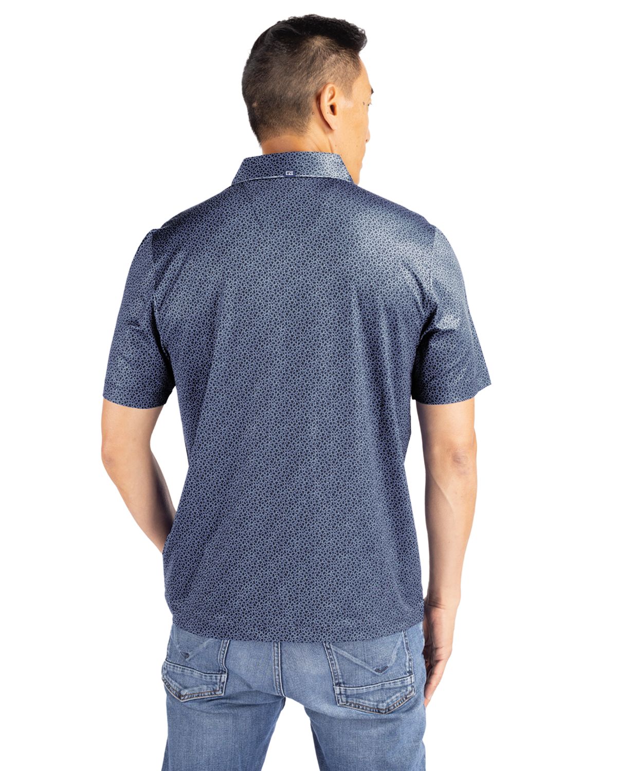 Cutter & Buck Pike Recycled Pebble Print Mens Polo 46