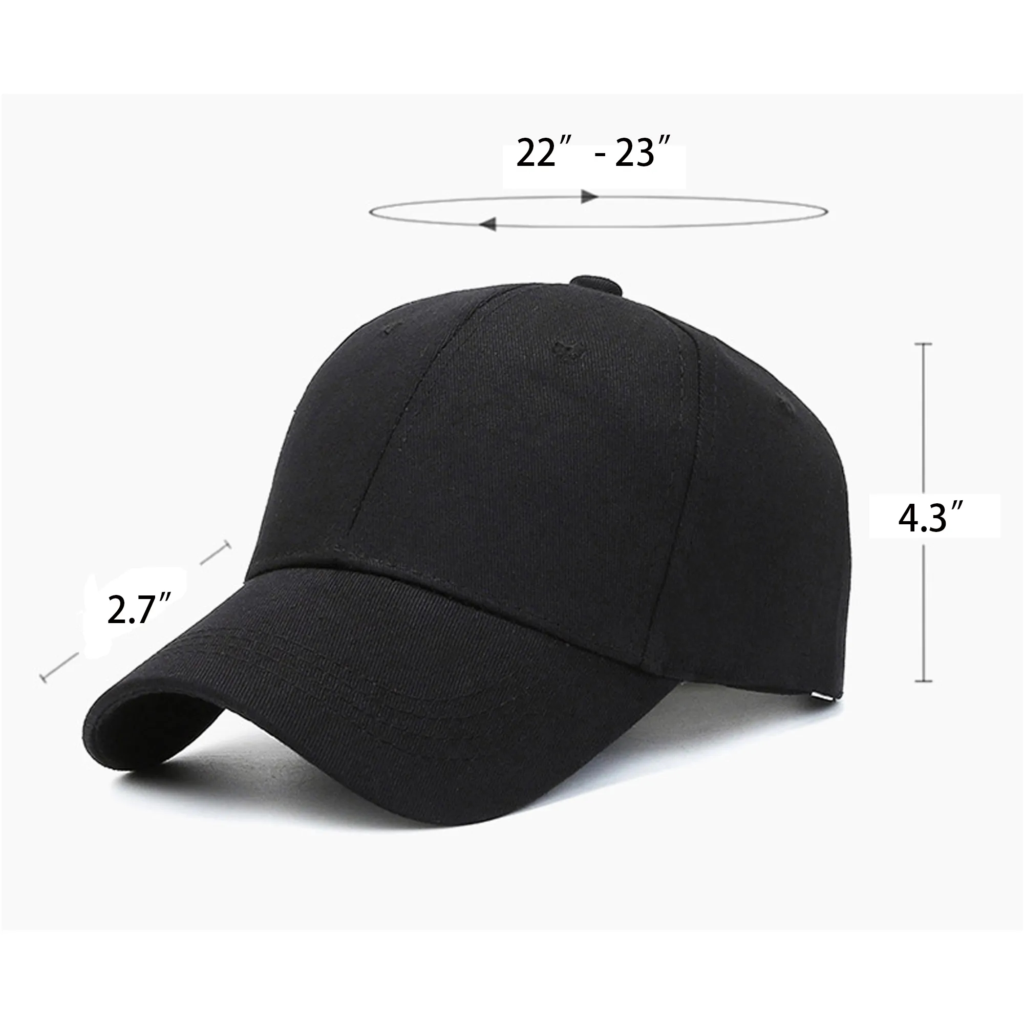 MOQ 20pcs Cotton Constructed Adjustable Baseball Cap 7