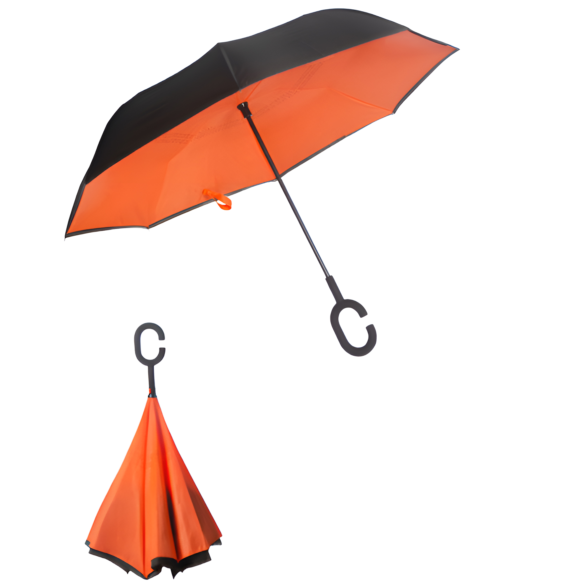 MOQ 30 PCS Convenient Hands Free Inverted Umbrella 4