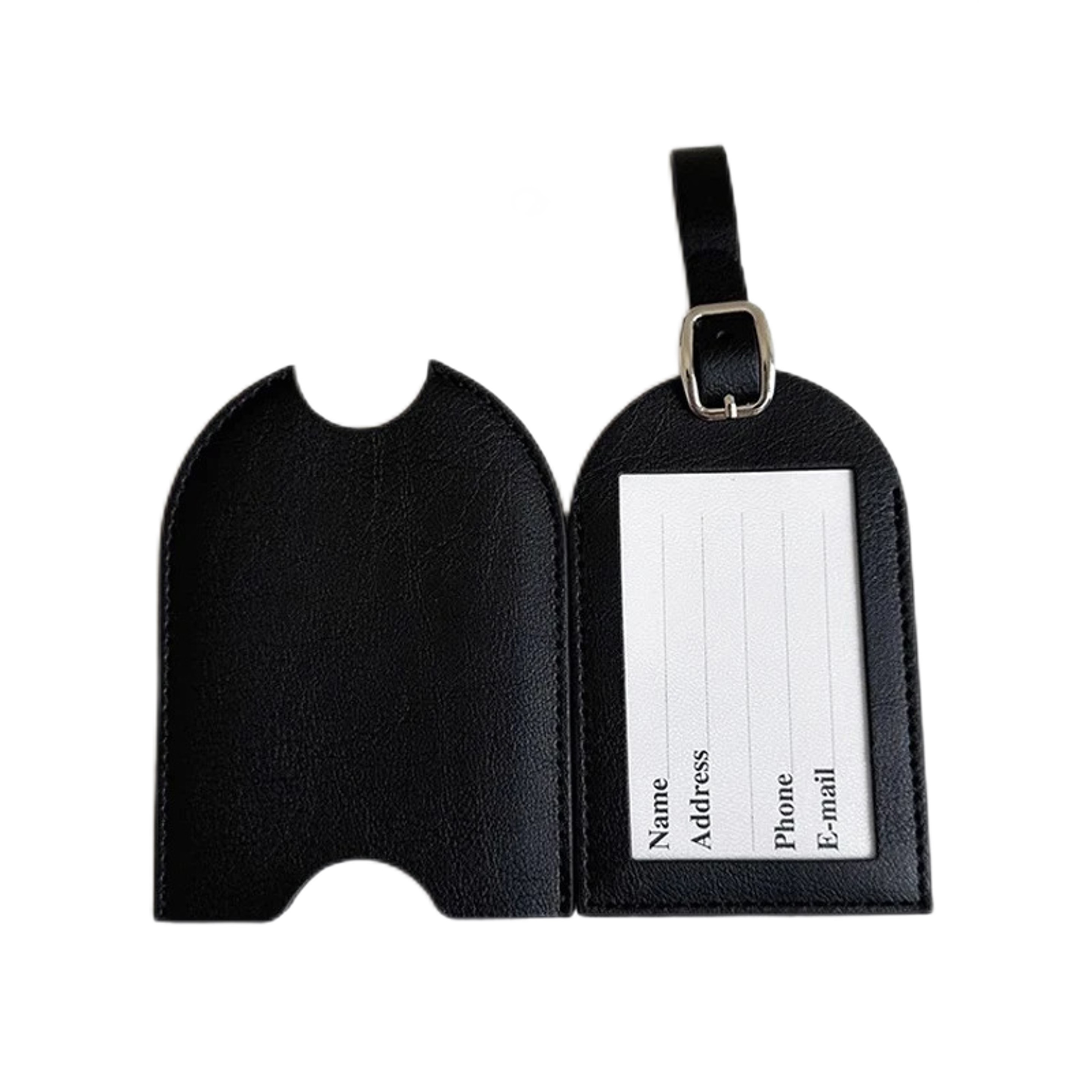 Premium Letherette Luggage Tags with Privacy Cover 2