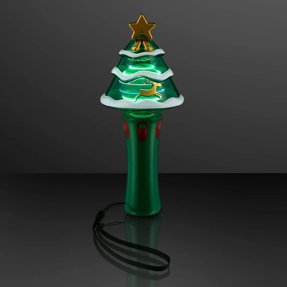 Fun Lights Christmas Tree Wand Spinner, 7.7" 1