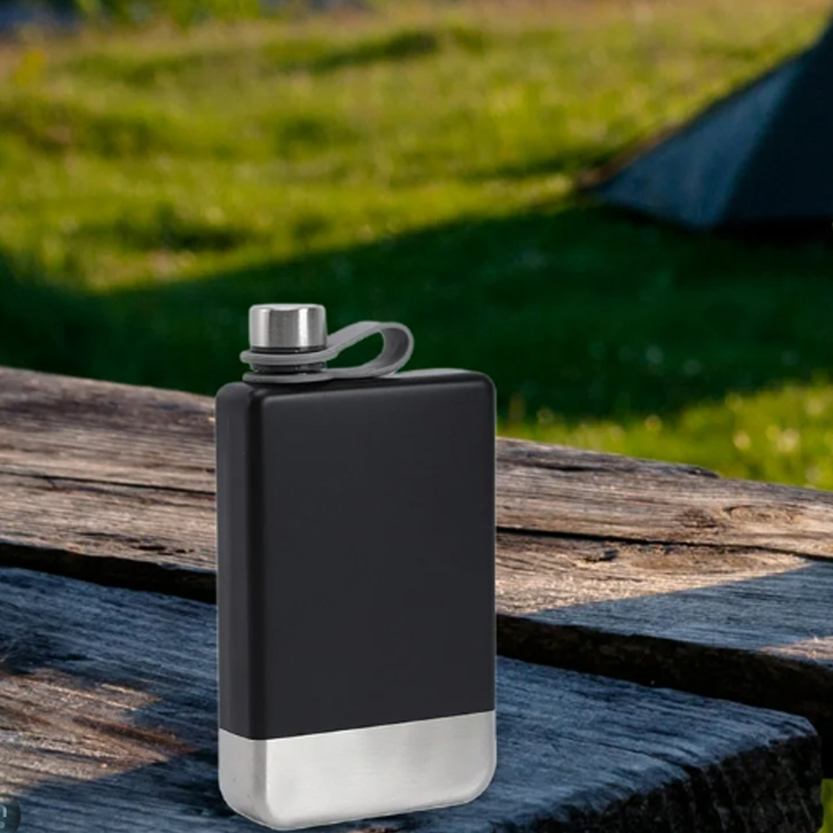9Oz. Stainless Steel Hip Flask with Screw Cap 3