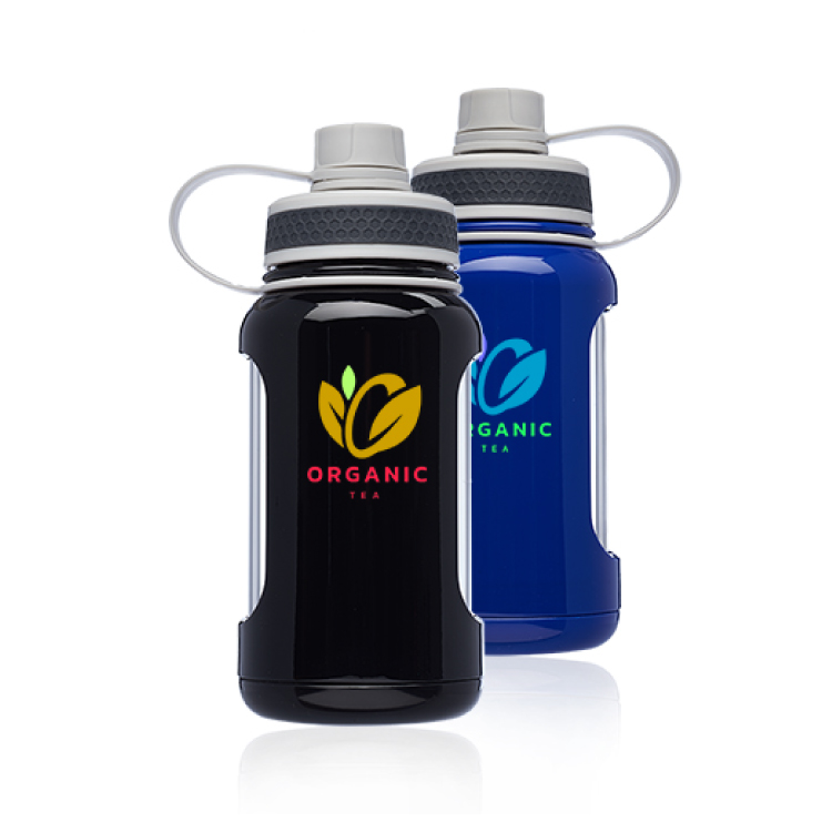 22 oz. Glass Water Bottle with Silicone Sleeve 2