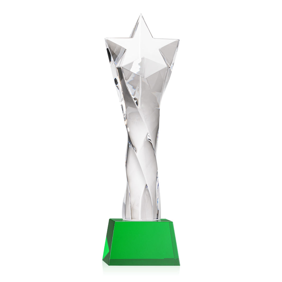 Arlington Star Award on Robson Base - Green 6